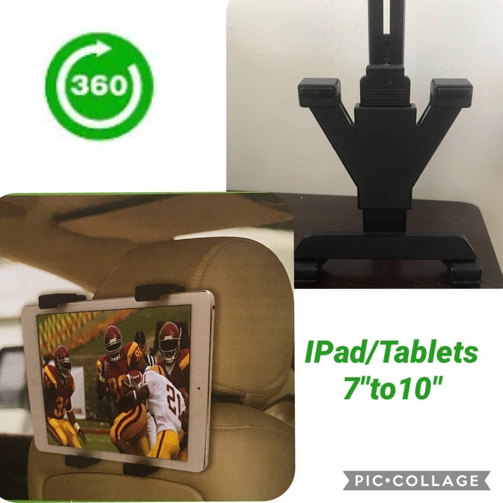 New Headrest Mount‎ for IPad/Tablets from 7" to 10"